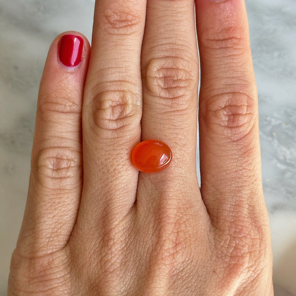 Starling BESPOKE 3.86CT CARNELIAN CABOCHON