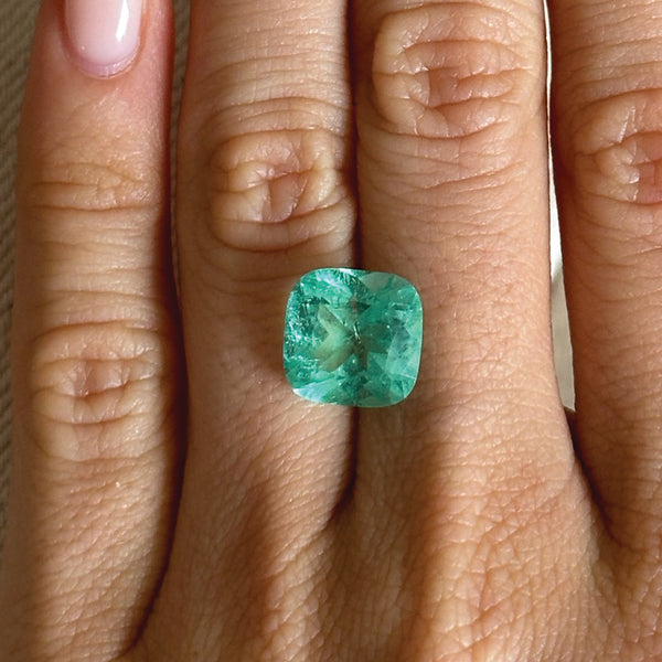 Starling BESPOKE 5.52CT MUZO CUSHION CUT EMERALD