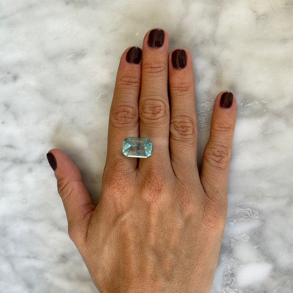 Starling BESPOKE 9.11CT AQUAMARINE MIRROR CUT