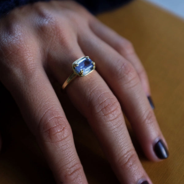 Starling BLUE SAPPHIRE BASKET RING