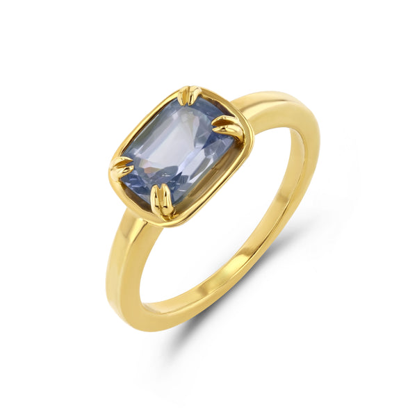 starling BLUE SAPPHIRE BASKET RING