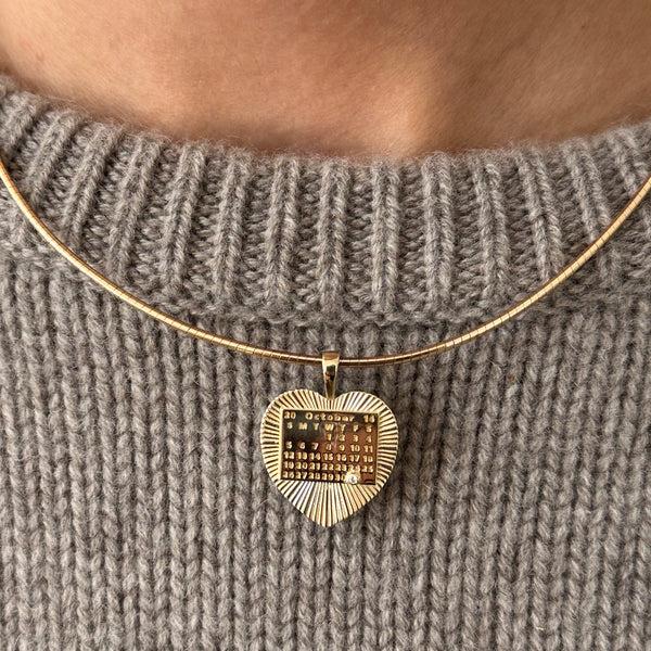 Starling CALENDAR HEART CHARM