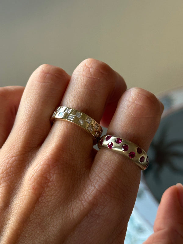 Starling Checkerboard Ring