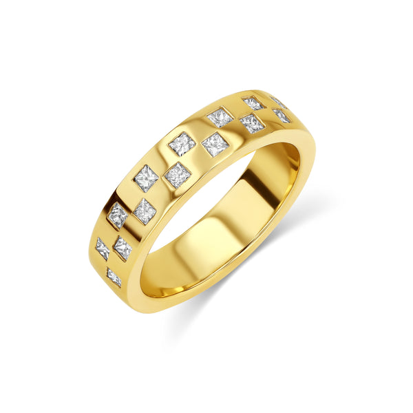 starling Checkerboard Ring