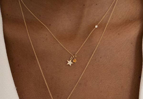 Starling CITRINE BIRTHSTONE CHARM