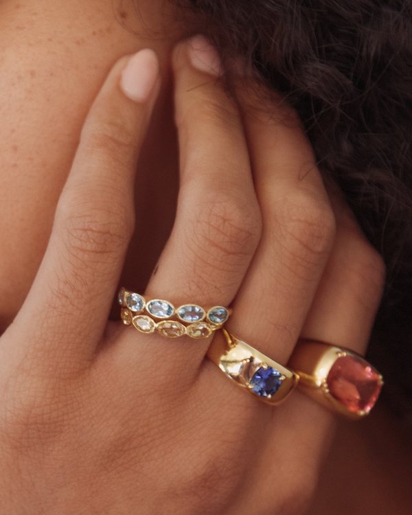 Starling CITRINE OVAL BEZEL RING