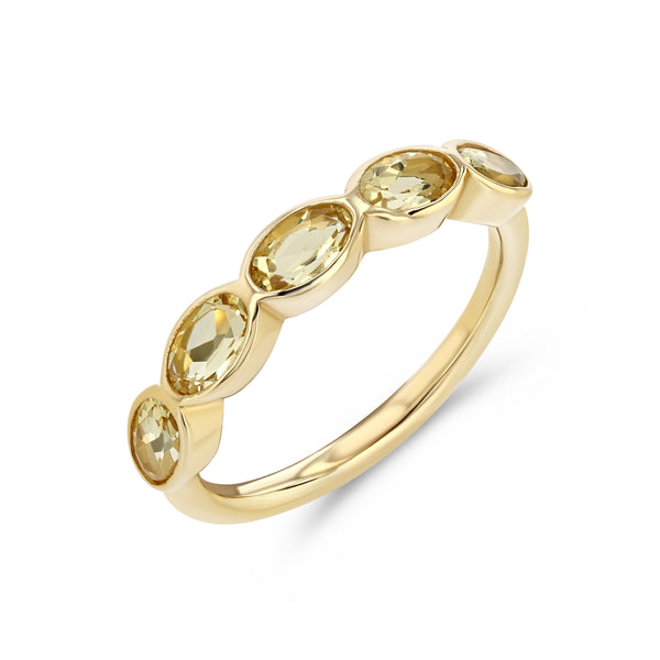 starling CITRINE OVAL BEZEL RING