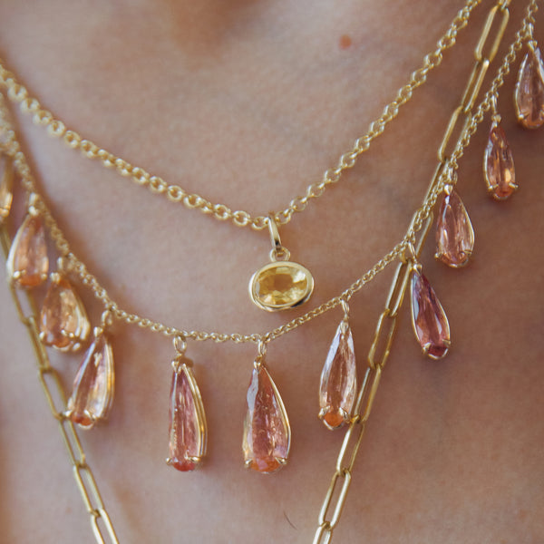 Starling CITRINE OVAL BIRTHSTONE CHARM