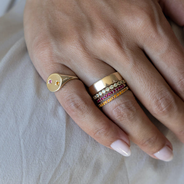 Starling CITRINE PAVÉ RING