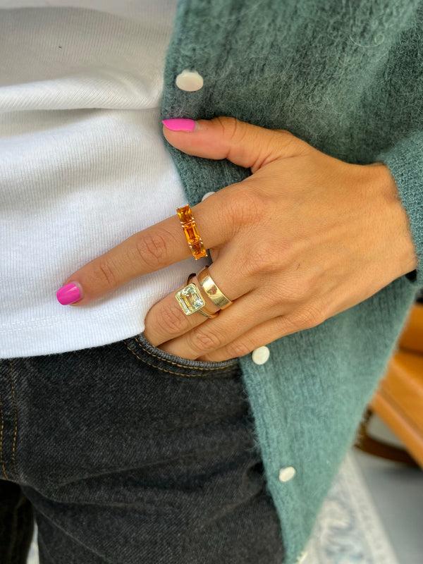 Starling CITRINE ROSA BIRTHSTONE RING