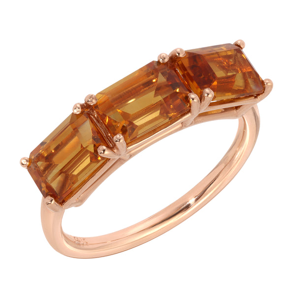 starling CITRINE ROSA BIRTHSTONE RING