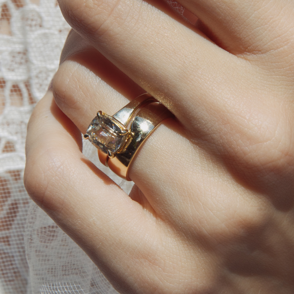 Starling Classic Shadow Wedding Band