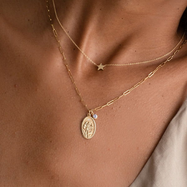 Starling DECEMBER BIRTH FLOWER CHARM