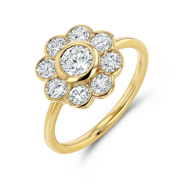 starling Diamond Flower Ring