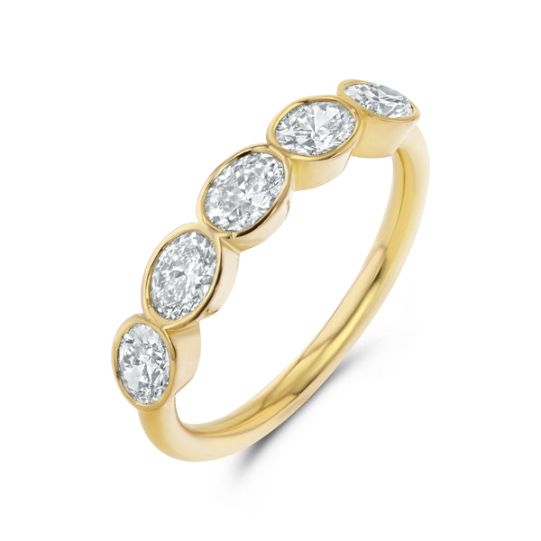 starling DIAMOND OVAL BEZEL RING