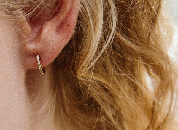 Starling Diamond Pavé Hoops Small