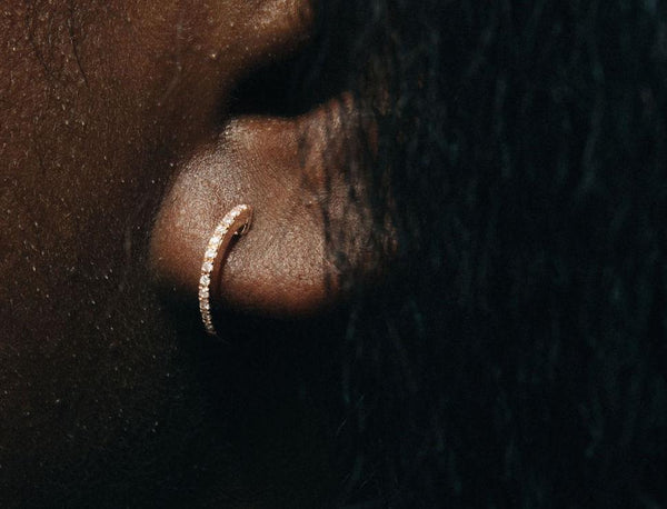 Starling Diamond Pavé Hoops Small