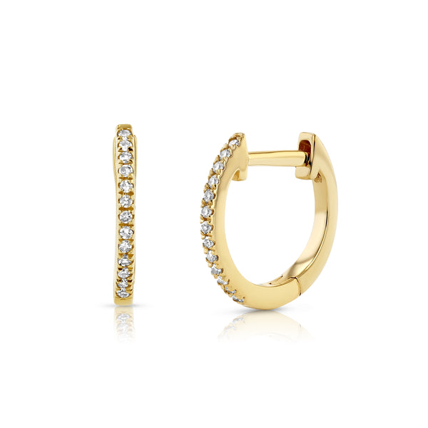 starling Diamond Pavé Hoops Small