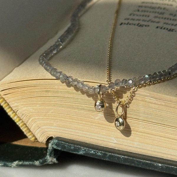 Starling Diamond Pebble Charm