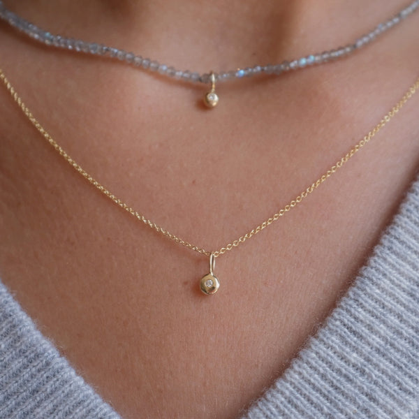 Starling Diamond Pebble Charm