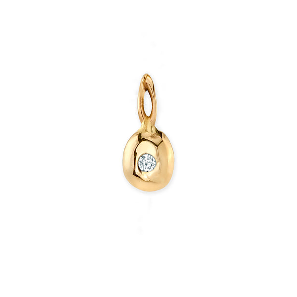 starling Diamond Pebble Charm