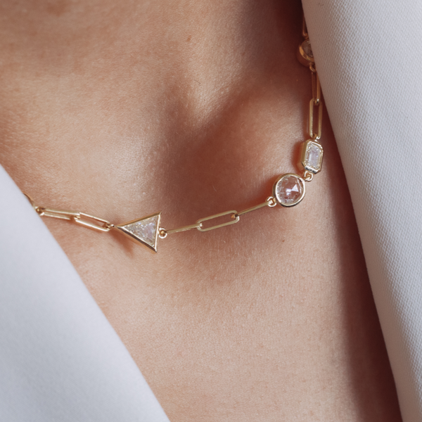 Starling Diamond Stepping Stone Necklace