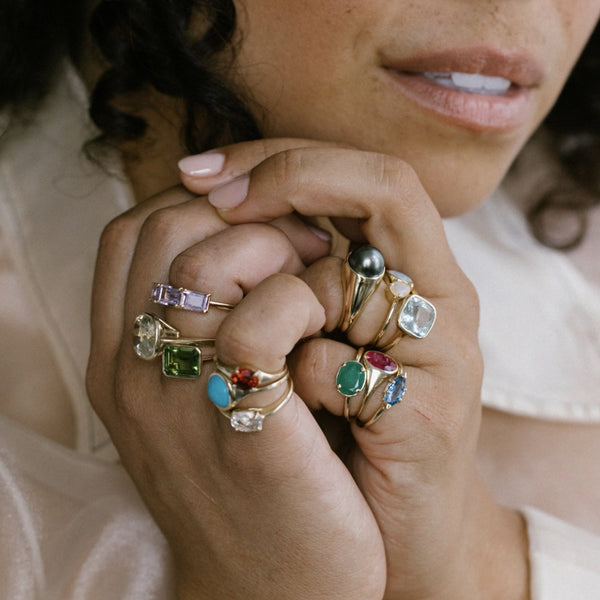 Starling EMERALD AUDREY BIRTHSTONE RING