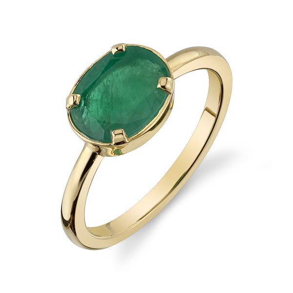 starling EMERALD AUDREY BIRTHSTONE RING