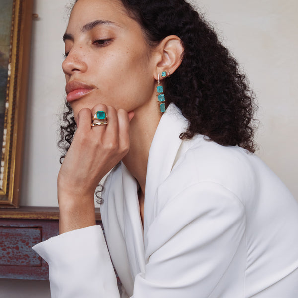 Starling Emerald Cascade Earrings