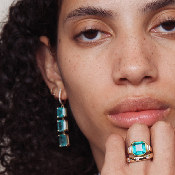 Starling Emerald Cascade Earrings