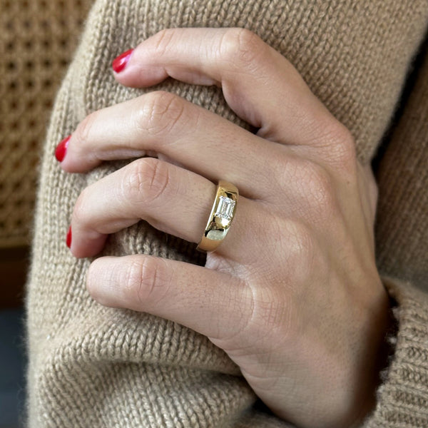 Starling EMERALD CUT DIAMOND CLOUD RING