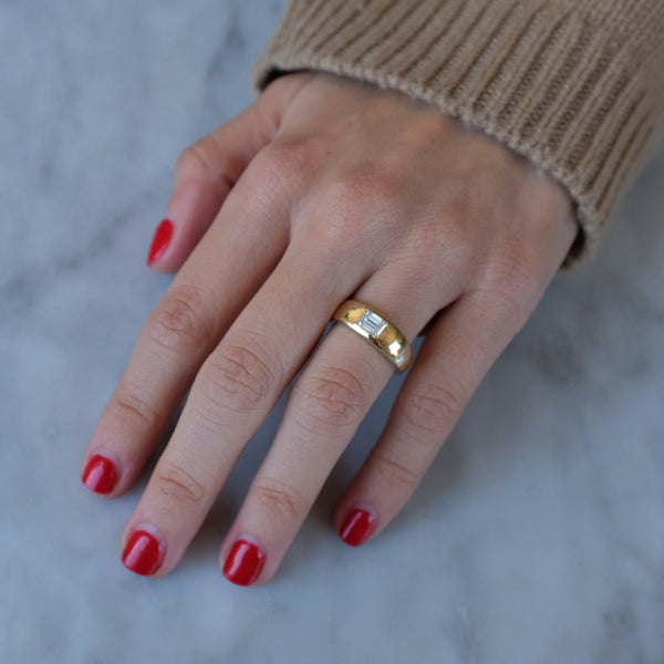 Starling EMERALD CUT DIAMOND CLOUD RING
