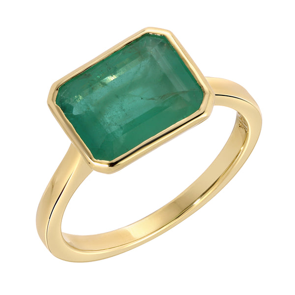 starling EMERALD SOLITAIRE RING