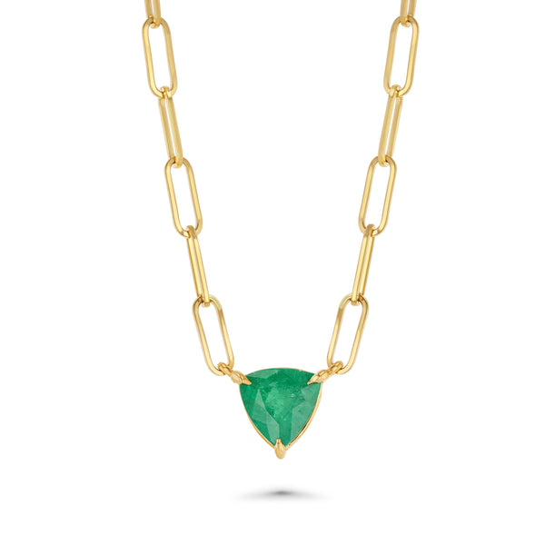 starling Emerald Trilliant Necklace
