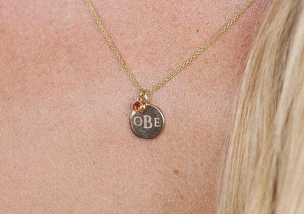 Starling GARNET BIRTHSTONE CHARM