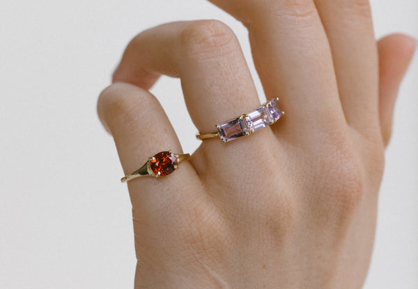 Starling GARNET SIMONE BIRTHSTONE RING