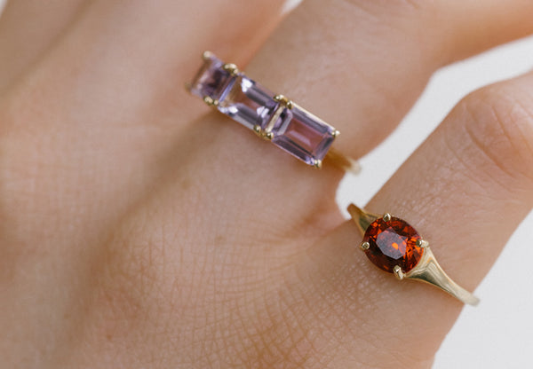 Starling GARNET SIMONE BIRTHSTONE RING