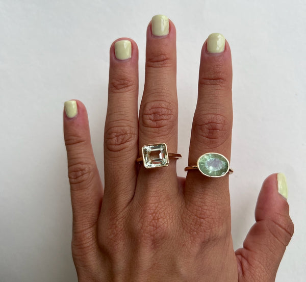 Starling GREEN BERYL OVAL RING