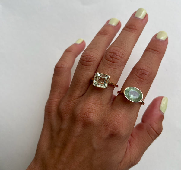 Starling GREEN BERYL OVAL RING