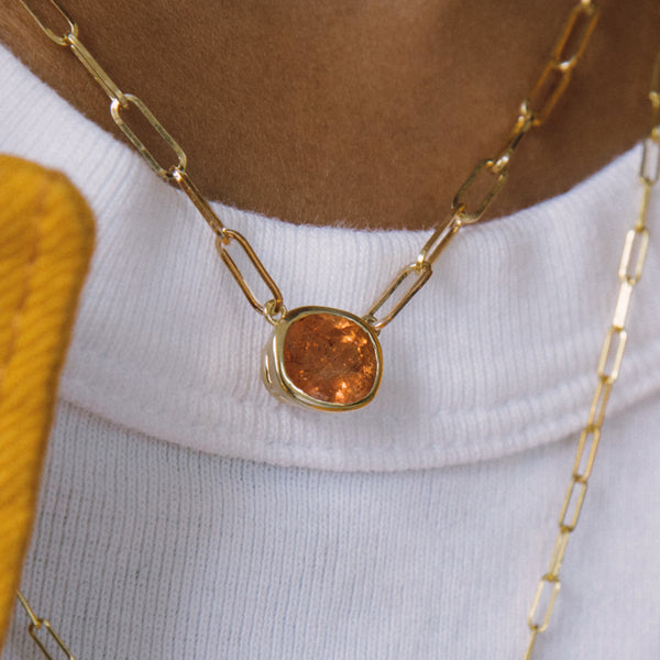 Starling Imperial Topaz Oval Necklace