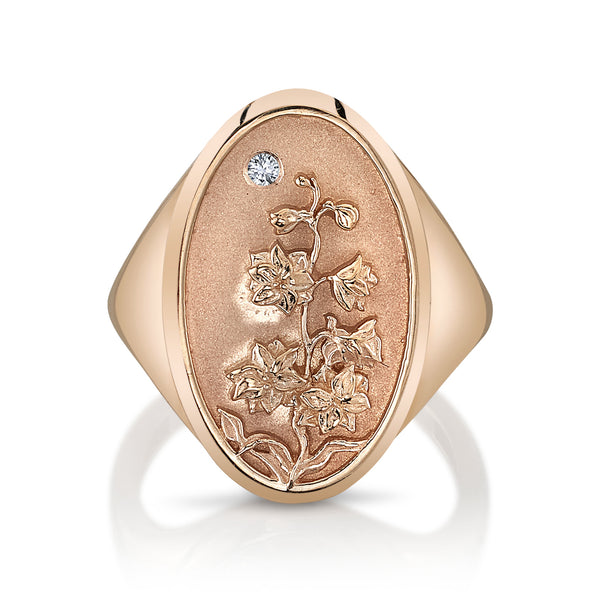 Starling JULY BIRTH FLOWER SIGNET RING