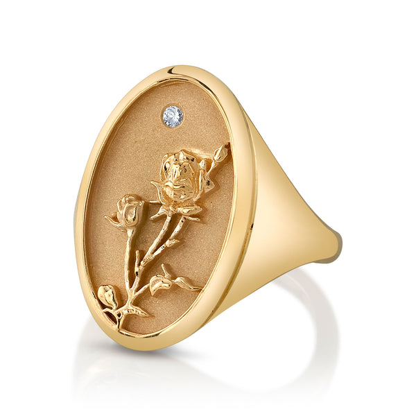Starling JUNE BIRTH FLOWER SIGNET RING