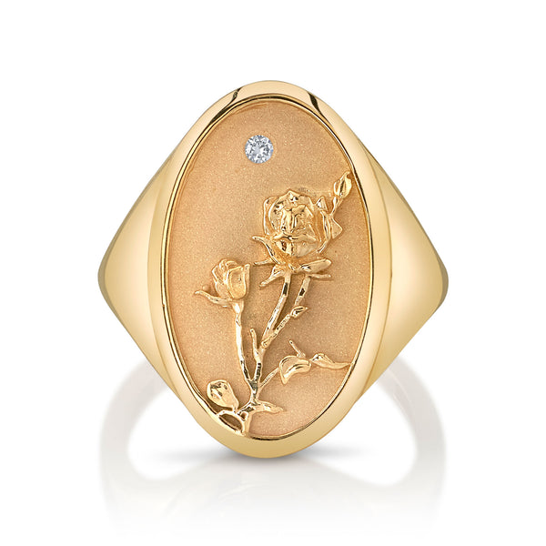 starling JUNE BIRTH FLOWER SIGNET RING