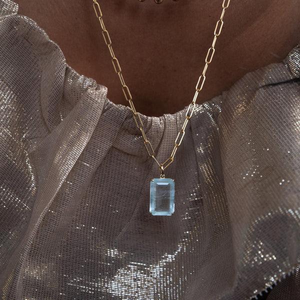 Starling LARGE AQUAMARINE PRONG SET CHARM