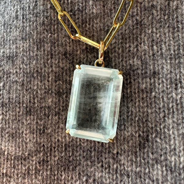 Starling LARGE AQUAMARINE PRONG SET CHARM