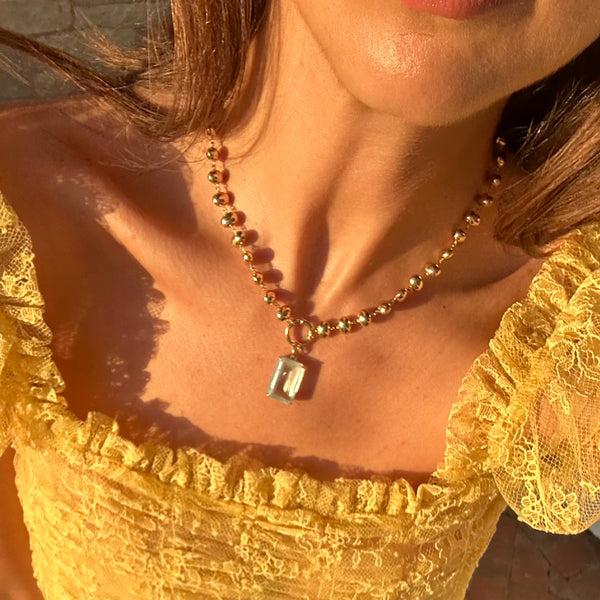 Starling LARGE AQUAMARINE PRONG SET CHARM