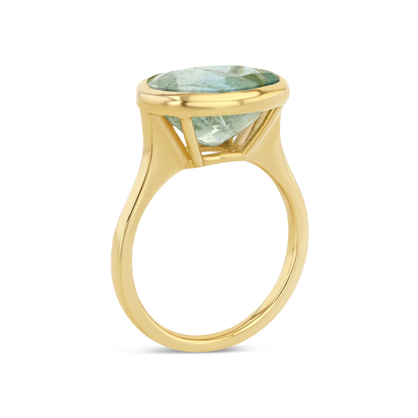 Starling LIGHT GREEN OVAL BERYL RING