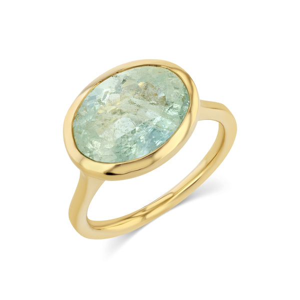 starling LIGHT GREEN OVAL BERYL RING