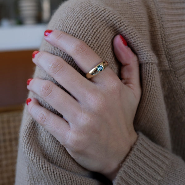 Starling MINI TEAL TOURMALINE CLOUD RING