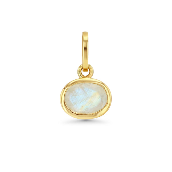 starling MOONSTONE OVAL BIRTHSTONE CHARM